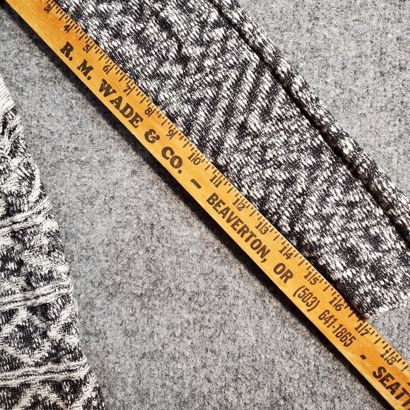 STYLE & CO Women Open Front Cardigan Sweater Size PP 0/2 Gray and Black Striped - Picture 10 of 14